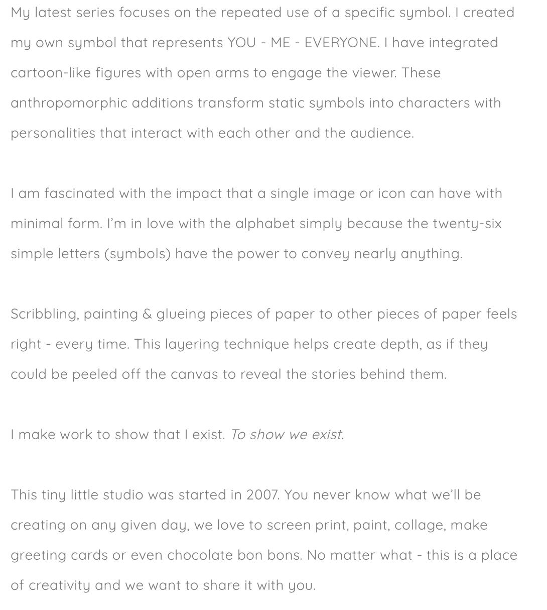 Usoon Woo Artist Statement